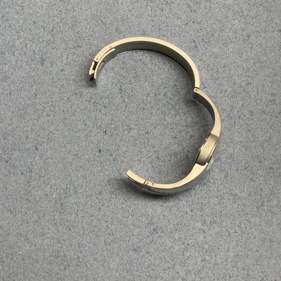 Costello Hinged Bracelet Watch Silver Ladies Quartz Textured Face Vintage Wear B - Picture 2 of 4